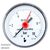 Manometr d 63 mm, 0 - 10 bar, G 1/4, zadní vývod