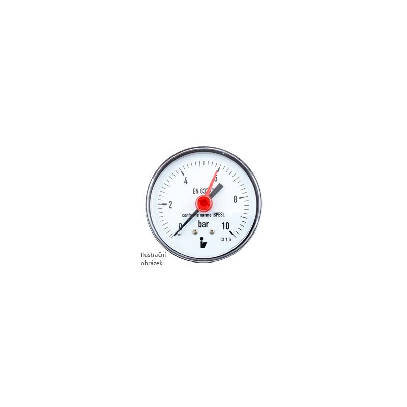 Manometr d 50 mm, 0 - 6 bar, G 1/4, zadní vývod
