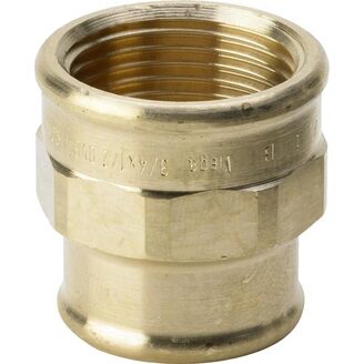 Bronzový nátrubek FF 3/8 x 1/4, redukovaný, model 3240, Viega 282103