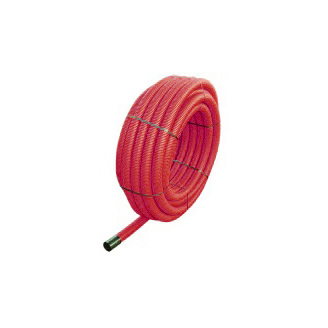 Kabelová korugovaná chránička 110 mm, červená, ohebná, návin 50 m