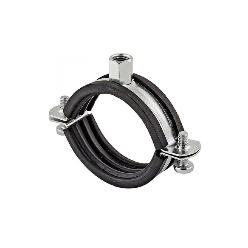 Dvoušroubová objímka 159 - 168 mm, M10, s tlumící vložkou, nerez