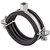 Dvoušroubová objímka 204 - 210 mm, M8 / M10, s tlumící vložkou, pozinkovaná