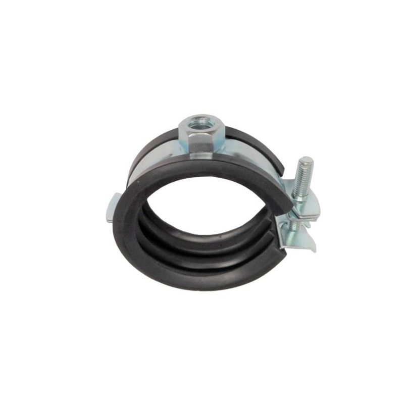 Jednošroubová objímka 48 - 53 mm, M8, s tlumící vložkou, pozinkovaná