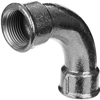 Pozinkovaný oblouk 90° FF 1, typ 002