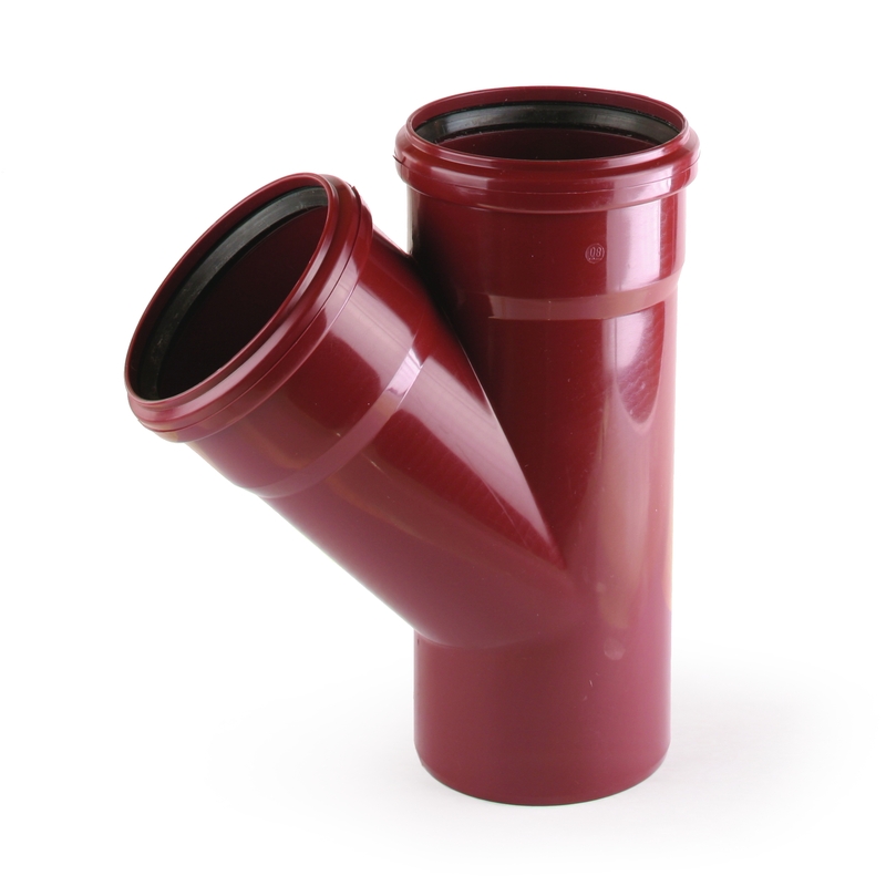 Odbočka hrdlová 45° MASTER PP DN100x100