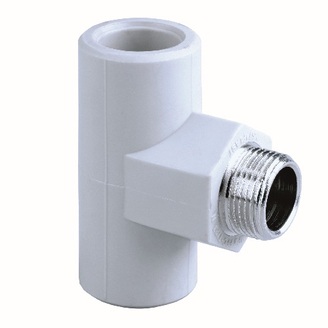 T-kus s kovovým vnějším závitem PPR d 32 x 1