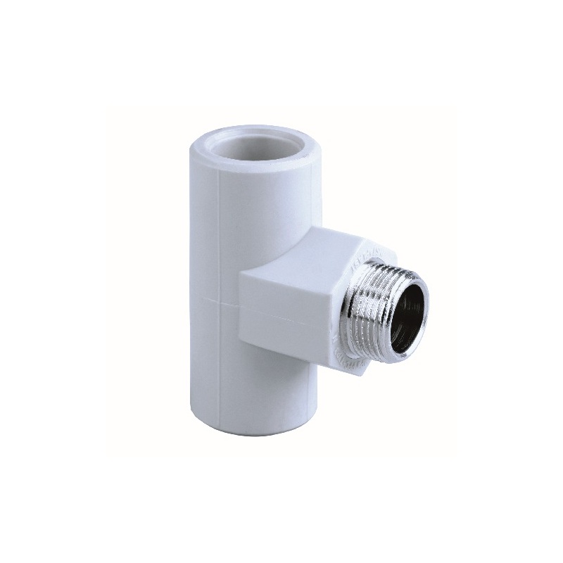 T-kus s kovovým vnějším závitem PPR d 25 x 3/4