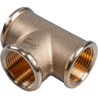 Mosazný T-kus FFF R 1/2, HECKL