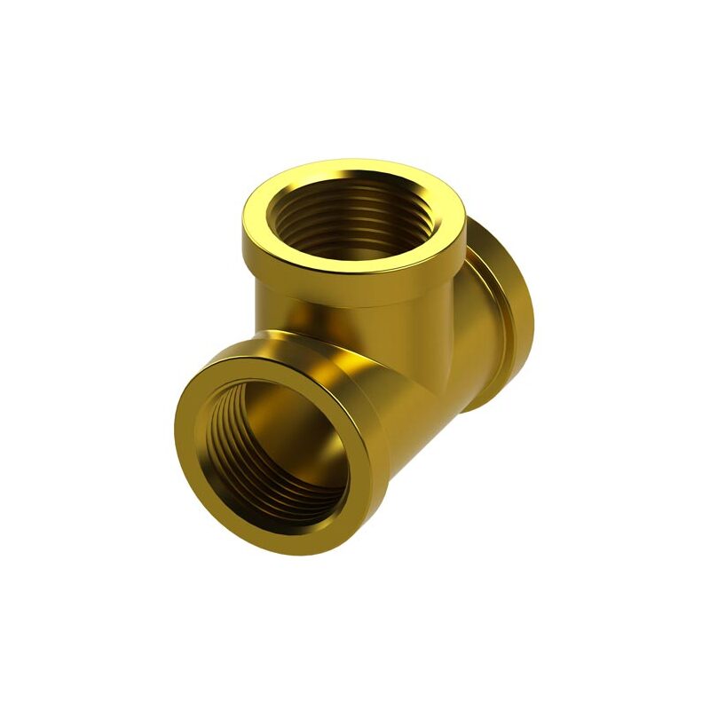 Mosazný T-kus FFF R 1, HECKL