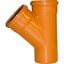 Odbočka KGEA 45° 110/110 mm, PVC, kanalizace
