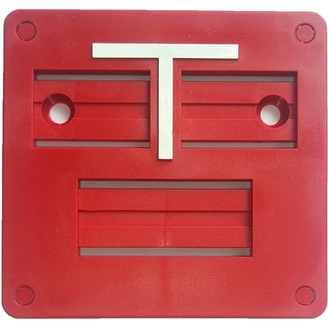 Tabulka orientační HECKL přední 105x100 červená