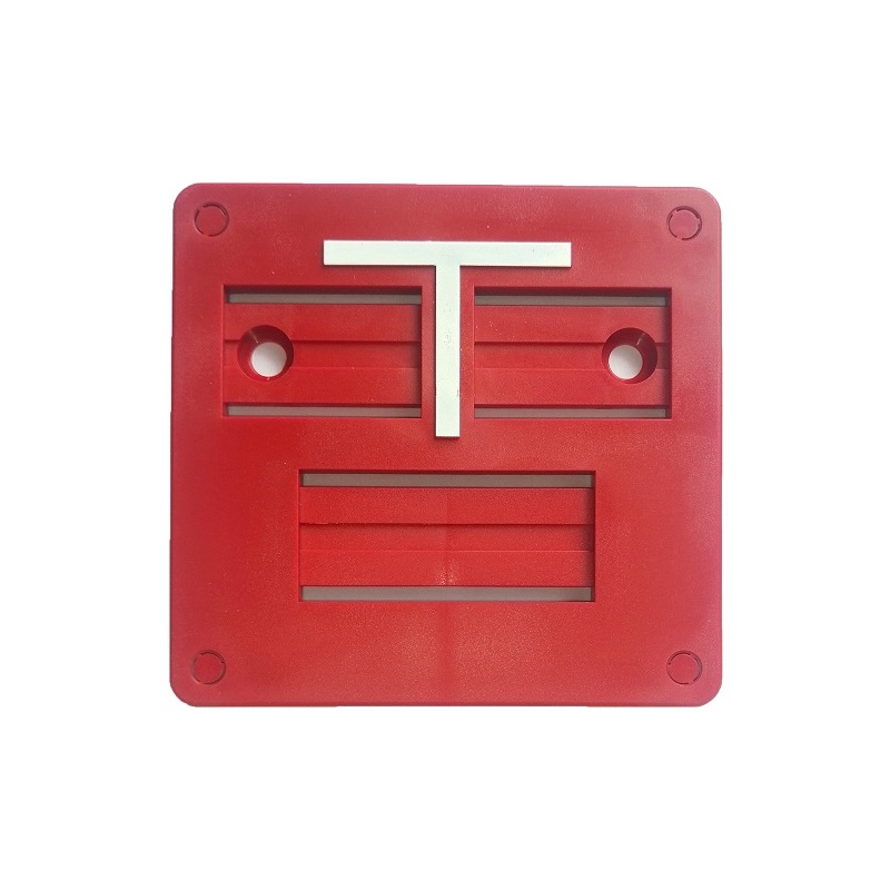 Tabulka orientační HECKL přední 105x100 červená