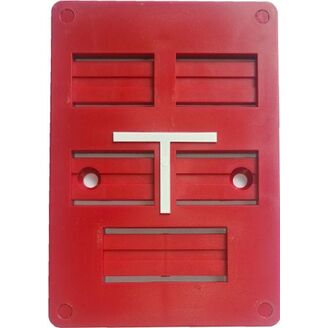 Tabulka orientační HECKL přední 105x150 červená