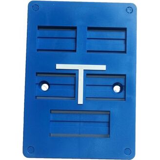 Tabulka orientační HECKL přední 105x150 modrá