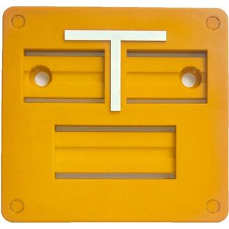 Tabulka orientační HECKL přední 105x100 žlutá