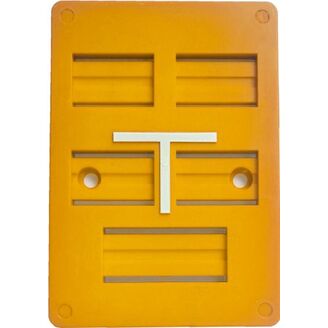 Tabulka orientační HECKL přední 105x150 žlutá