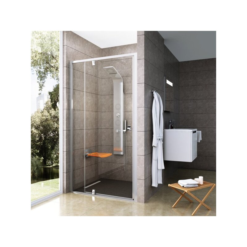 Sprchové dveře Pivot PDOP2 1200 mm, sklo transparent, profil lesk alu, Ravak, 03GG0C00Z1