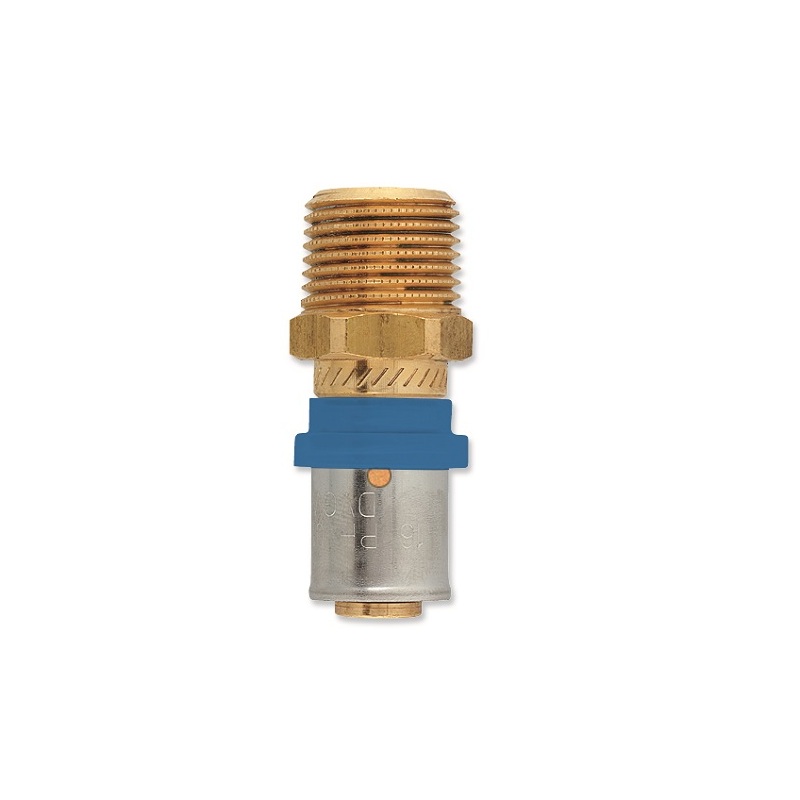 Lisovací přechodka Radopress d 26 × 3/4, vnější závit, Pipelife 1533000129