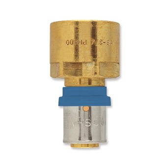 Lisovací přechodka Radopress d 16 × 1/2, vnitřní závit, Pipelife 1533000137