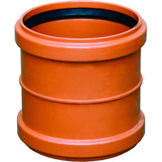 Přesuvka hrdlová Quantum KGU 160 mm, PVC, kanalizace, SDR34, Pipelife 3295124401