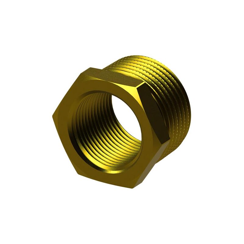 Mosazná redukce MF R 3/4 x 1/2, HECKL