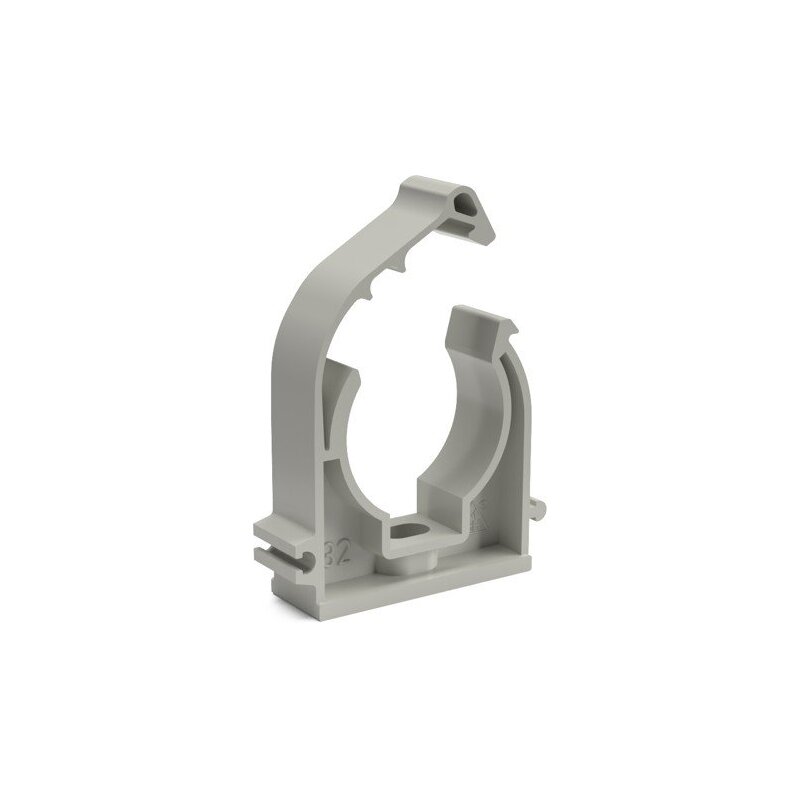 Příchytka plastová s klipem 63, pro plastové potrubí