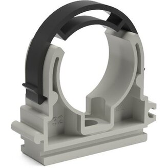 Příchytka plastová s třmenem 110, pro plastové potrubí