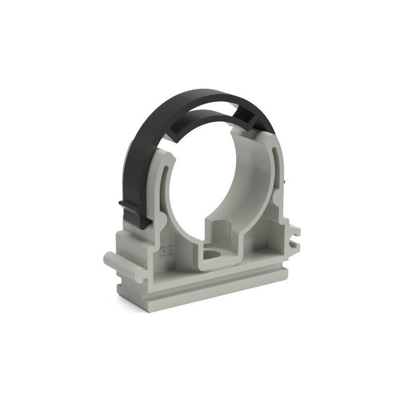 Příchytka plastová s třmenem 50, pro plastové potrubí