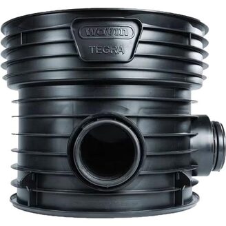 Šachtové dno 90° TEGRA 600 LC 600/160, KG, 1 vtok - 1 výtok, průtočné, Wavin RF140010W