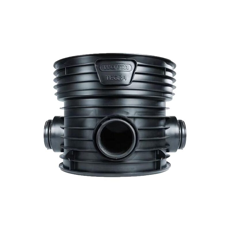 Šachtové T dno TEGRA 600 LC 600/160, KG, 2 vtoky - 1 výtok, boční přítok, Wavin RF150010W