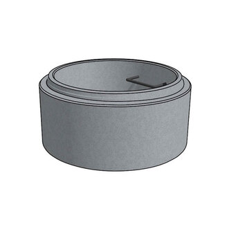 Šachtová skruž TBS-Q DN 1000 x 250 x 120 mm, oplastované stupadla, DEHA