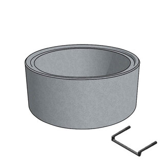 Šachtová skruž TBS-Q DN 800 x 500 x 90 mm, oplastované stupadla
