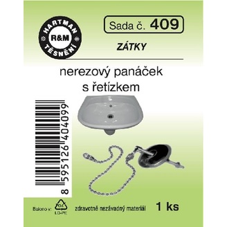 Sada těsnění, zátka s řetízkem, 1 ks č. 409, HARTMAN
