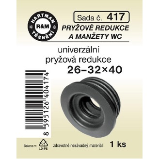 Sada těsnění, univerzální redukce, 26-32 x 40, 1 ks č. 417, HARTMAN