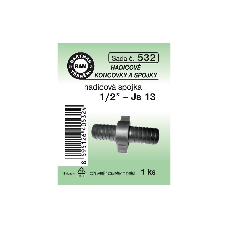 Sada těsnění, hadicová spojka, 1/2, JS 13, 1 ks, č. 532, HARTMAN