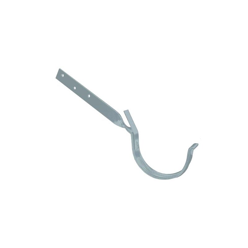 Kovový hák žlabu okapu RG 100 mm, šedá, překroucený, poplastovaný, Marley 397138