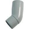 Koleno svodu okapu 45° DN 105 mm, šedá, plast, Marley 073361