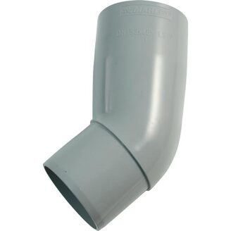 Koleno svodu okapu 45° DN 105 mm, šedá, plast, Marley 073361