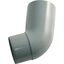 Koleno svodu okapu 67° DN 105 mm, šedá, plast, Marley 073453