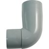 Koleno svodu okapu 90° DN 53 mm, šedá, plast, Marley 080710
