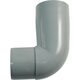 Koleno svodu okapu 90° DN 75 mm, šedá, plast, Marley 073422