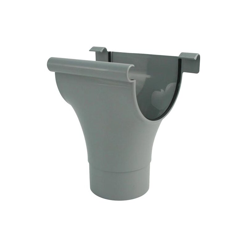 Kotlík okapu 125/75 mm, šedá, plast, Marley 070858