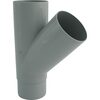 Odbočka svodu okapu 45° DN 105 mm, šedá, plast, Marley 073637