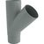 Odbočka svodu okapu 45° DN 105/75 mm, šedá, plast, Marley 073613