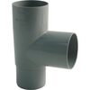 Odbočka svodu okapu 90° DN 53 mm, šedá, plast, Marley 080796