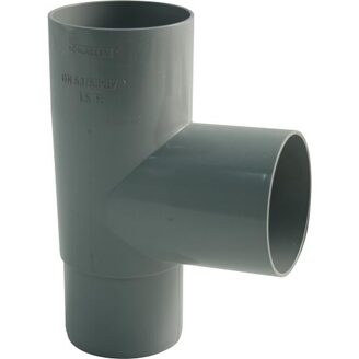 Odbočka svodu okapu 90° DN 53 mm, šedá, plast, Marley 080796
