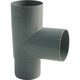 Odbočka svodu okapu 90° DN 53 mm, šedá, plast, Marley 080796
