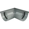Vnější roh žlabu okapu RG 100 mm, šedá, plast, Marley 070933
