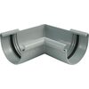 Vnitřní roh žlabu okapu RG 100 mm, šedá, plast, Marley 070971