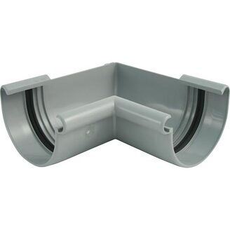 Vnitřní roh žlabu okapu RG 100 mm, šedá, plast, Marley 070971